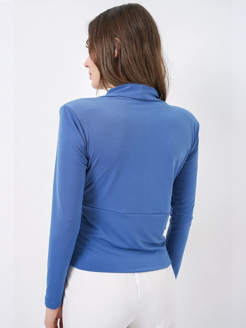 BIG DART BDART V-Neck Drape Blouse - Image 5